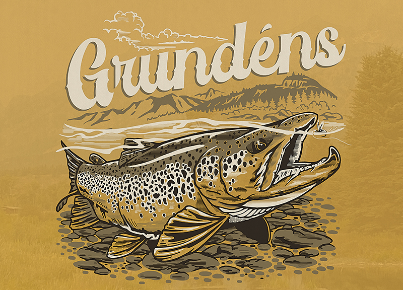 Web-Artwork3 A fish graphic Dawson Jordan created for Grundens outdoor wear